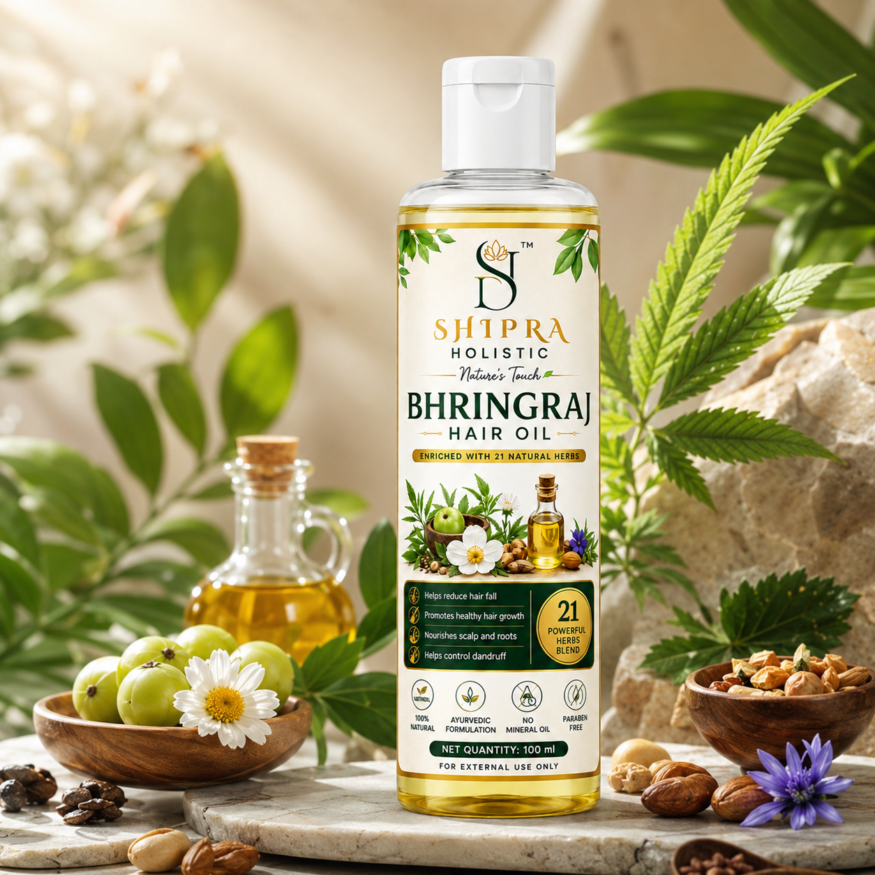 Bhringraj Hair Oil bottle